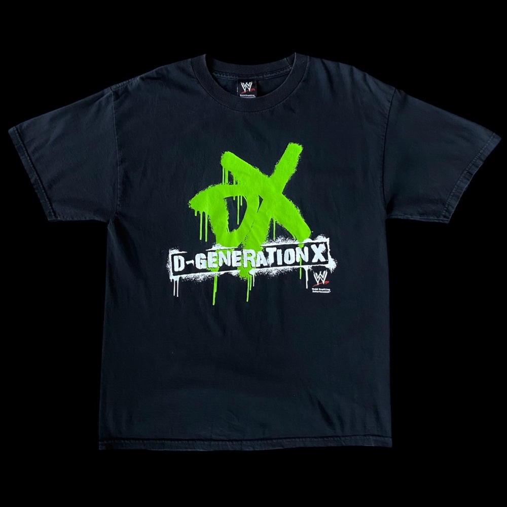 Y2K 2007 D-Generation X WWE by Hybrid Tees Graphic Wrestling Tee Black Sz Large
